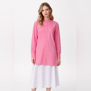 Marni Pink Long Sleeve Tunic 100% Cotton Vintage